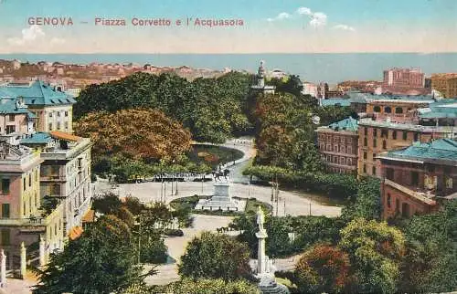 Italy Genova Piazza Corvetto e l'Acquasoia