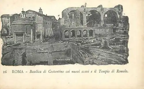 Italy Roma Basilica di Constantino e Tempio di Romolo