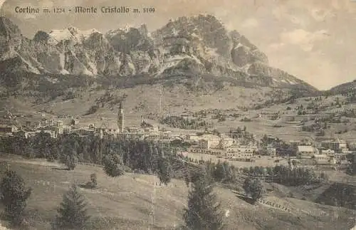 Italy Cortina Monte Cristallo panorama