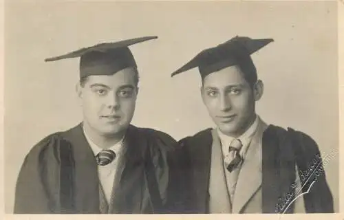 Romanian students prom souvenir photo postcard Kidd & Baker Cambridge 1933