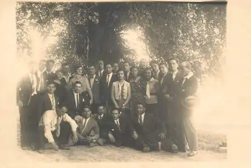 Romania school prom students 1932 Studentika Foto-AK