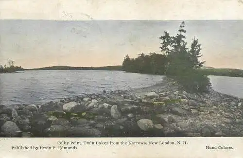 USA New London Twin Lakes from the Narrows Colby Point