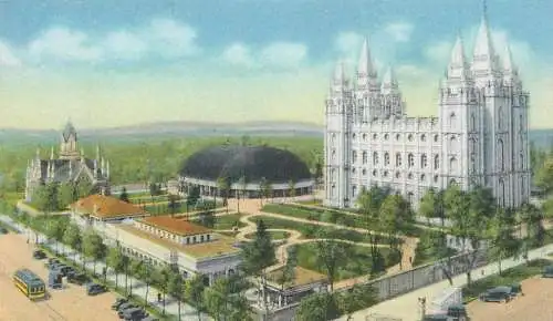 USA Salt Lake City UT Temple Block Church