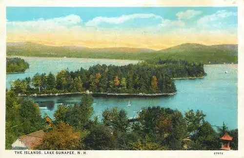 USA Lake Sunapee N.H - the islands