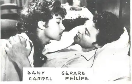 Actors souvenir photo Dany Carrel & Gerard Philipe