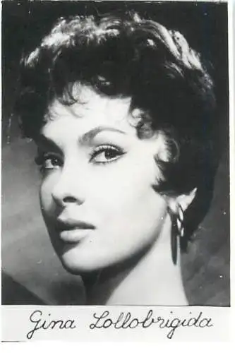 Actors souvenir photo Gina Lollobrigida