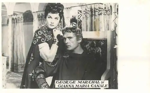 Actors souvenir photo George Marchal & Gianna Maria Canale