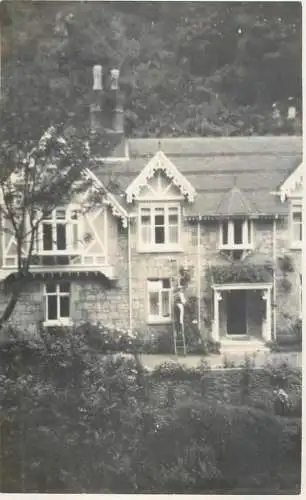 Real photo postcard place to identify house facade