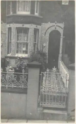 Real photo postcard place to identify house facade