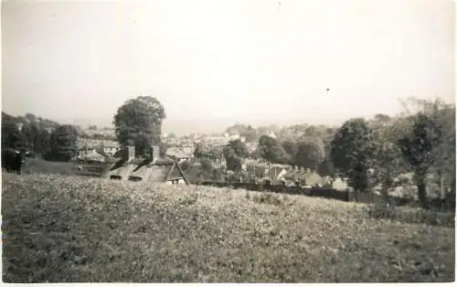 Real photo postcard place to identify city landscape