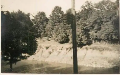 Real photo postcard place to identify river banks