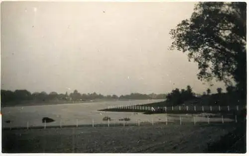Real photo postcard place to identify fence