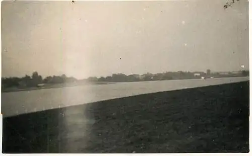 Real photo postcard place to identify river banks