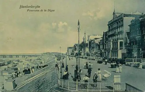 Belgium Blankenberge panorama de la digue
