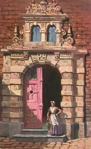 AK Welt Landschaft Germany portail doorway