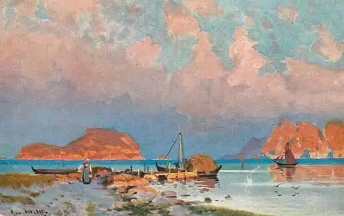 AK Welt Landschaft Norway sailing vessel