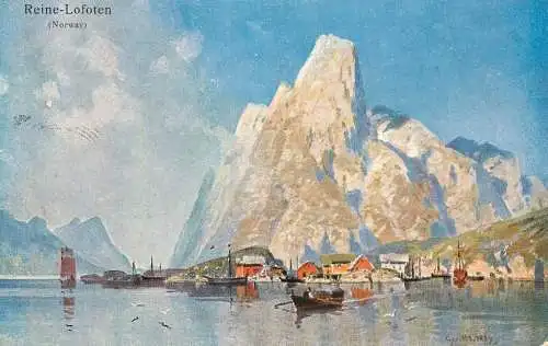 AK Welt Landschaft Norway Reine Lofoten