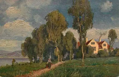 AK Welt Landschaft Germany Sommerlandschaft G.M. Meinzolt