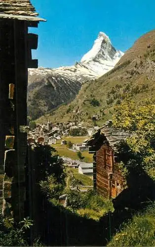 Postcard Switzerland Zermatt mit Matterhorn