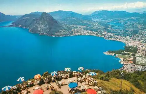 Postcard Switzerland Lugano lake