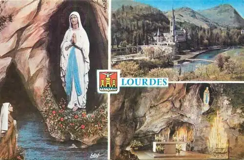Postcard France Lourdes
