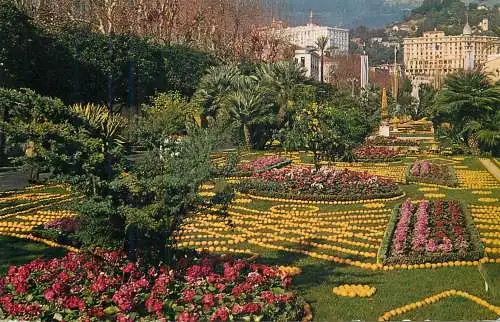 Postcard France Menton jardins