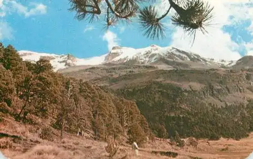 Postcard Mexico Iztaccihuatl of Milpulco