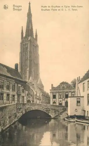 Belgium Brugge Gruuthuse museum & Eglise Notre Dame