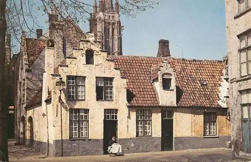 Postcard Belgium Brugge place des Vignes