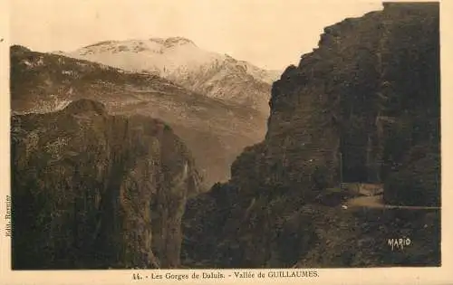 Postcard France les Gorges de Daluis vallee de Guillaumes