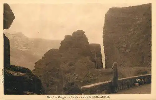 Postcard France les Gorges de Daluis vallee de Guillaumes