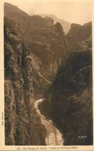 Postcard France les Gorges de Daluis vallee de Guillaumes