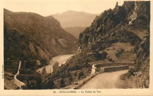 Postcard France Guillaumes Var vallee
