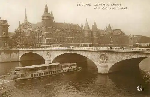 Postcard France Paris Palais de Justice