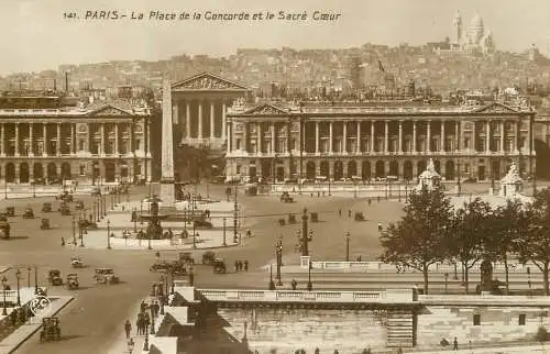 Postcard France Paris la place de la Concorde
