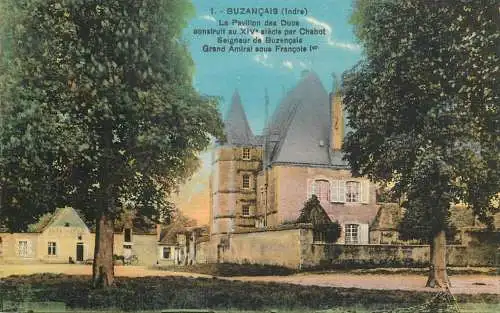 Postcard France Buzancais ducs pavillion