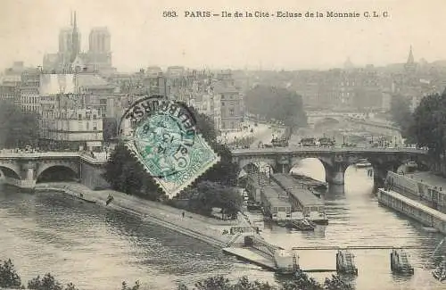 Postcard France Paris Ile de la Cite
