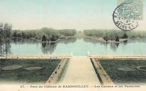 Postcard France Parc de Rambouillet les canaux
