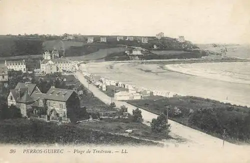 Postcard France Perros Guirec plage de TRestraou
