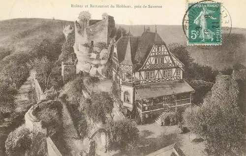 Postcard France Saverne restaurant Hohbarr