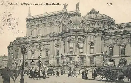 Postcard France Paris opera
