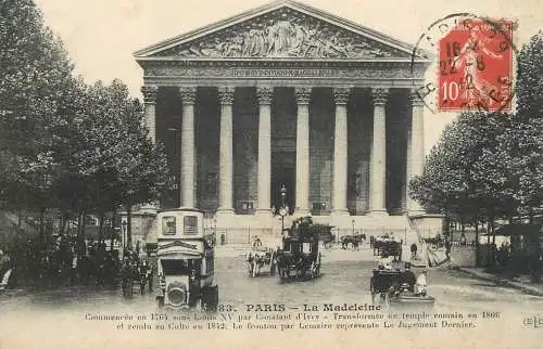 Postcard France Paris la Madeleine