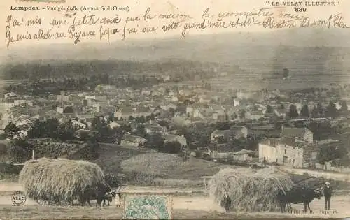 Postcard France Velay Lempdes