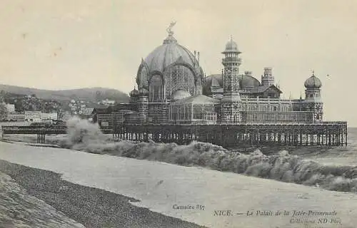 Postcard France Nice le palais de la Jetee