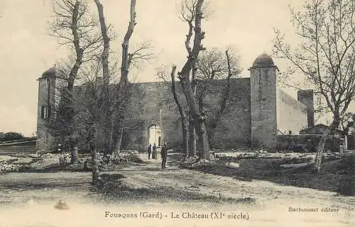 Postcard France Fourques castle