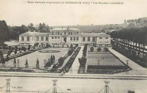 Postcard France national agriculture school of Grignon