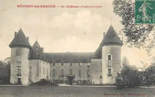 Postcard France Savigny les Beaune castle