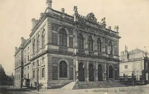 Postcard France Chartres theatre