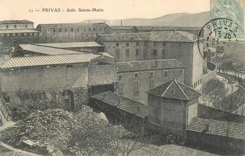 Postcard France Privas asile Sainte Marie