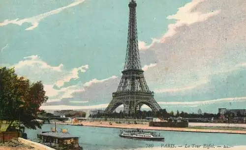 Postcard France Paris Tour Eiffel